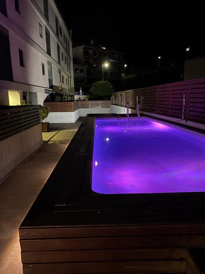 Ferienwohnung Baiona, Playa Santa Marta, Piscina Exterior foto
