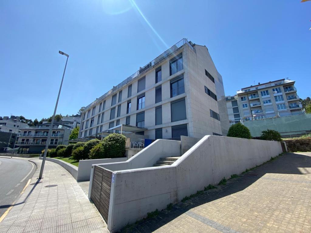 Ferienwohnung Baiona, Playa Santa Marta, Piscina Exterior foto
